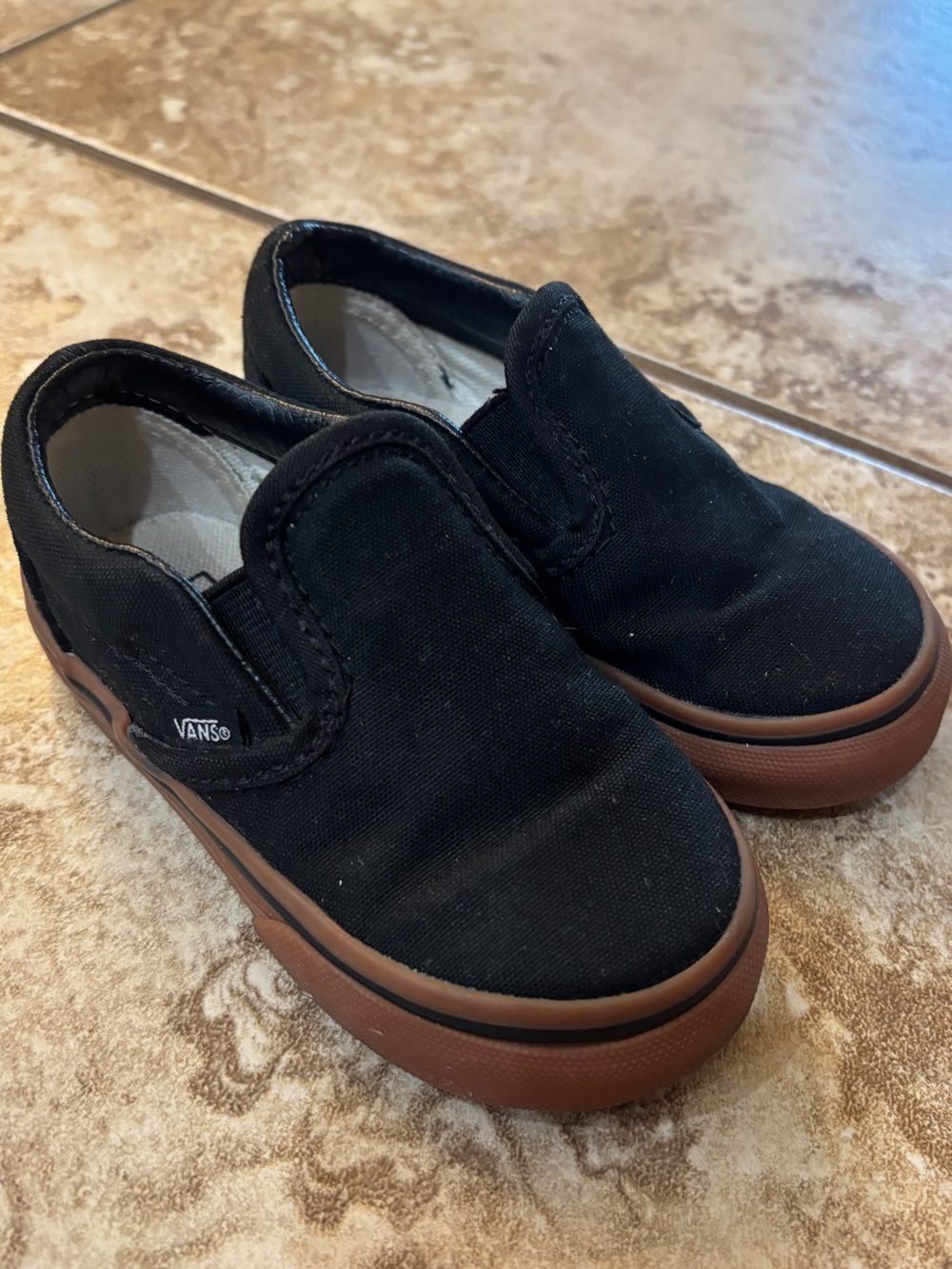 Black Slip on Vans Toddler